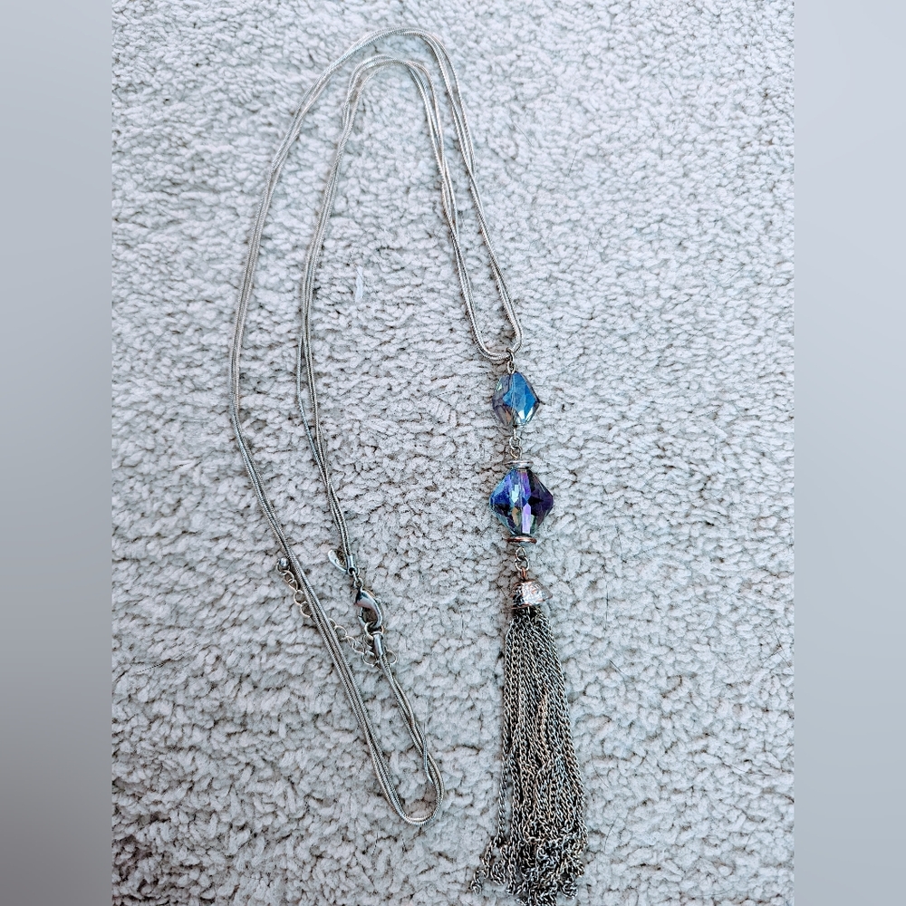 Charming Charlie's Tassel pendant necklace long